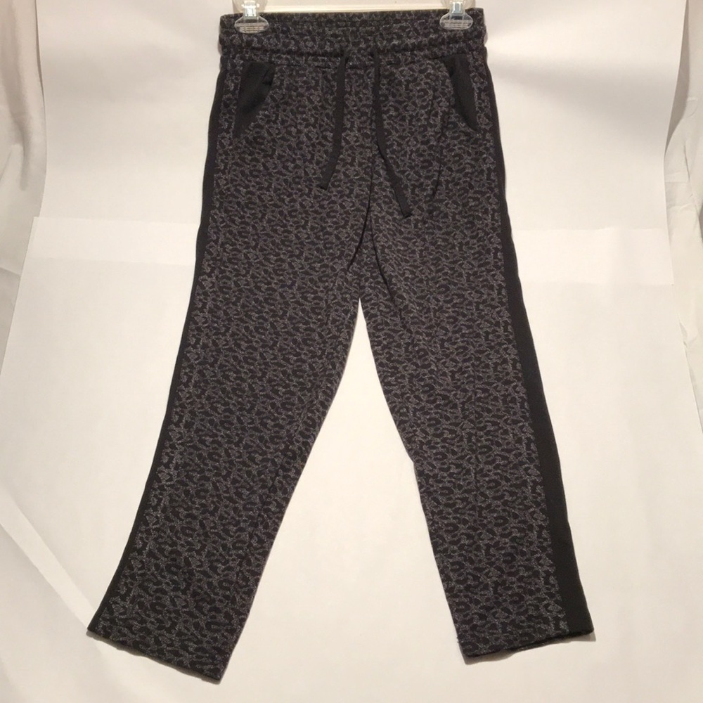 Black Cheetah Print Joggers